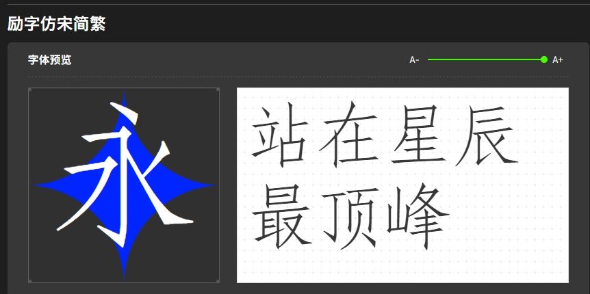 屏显字体